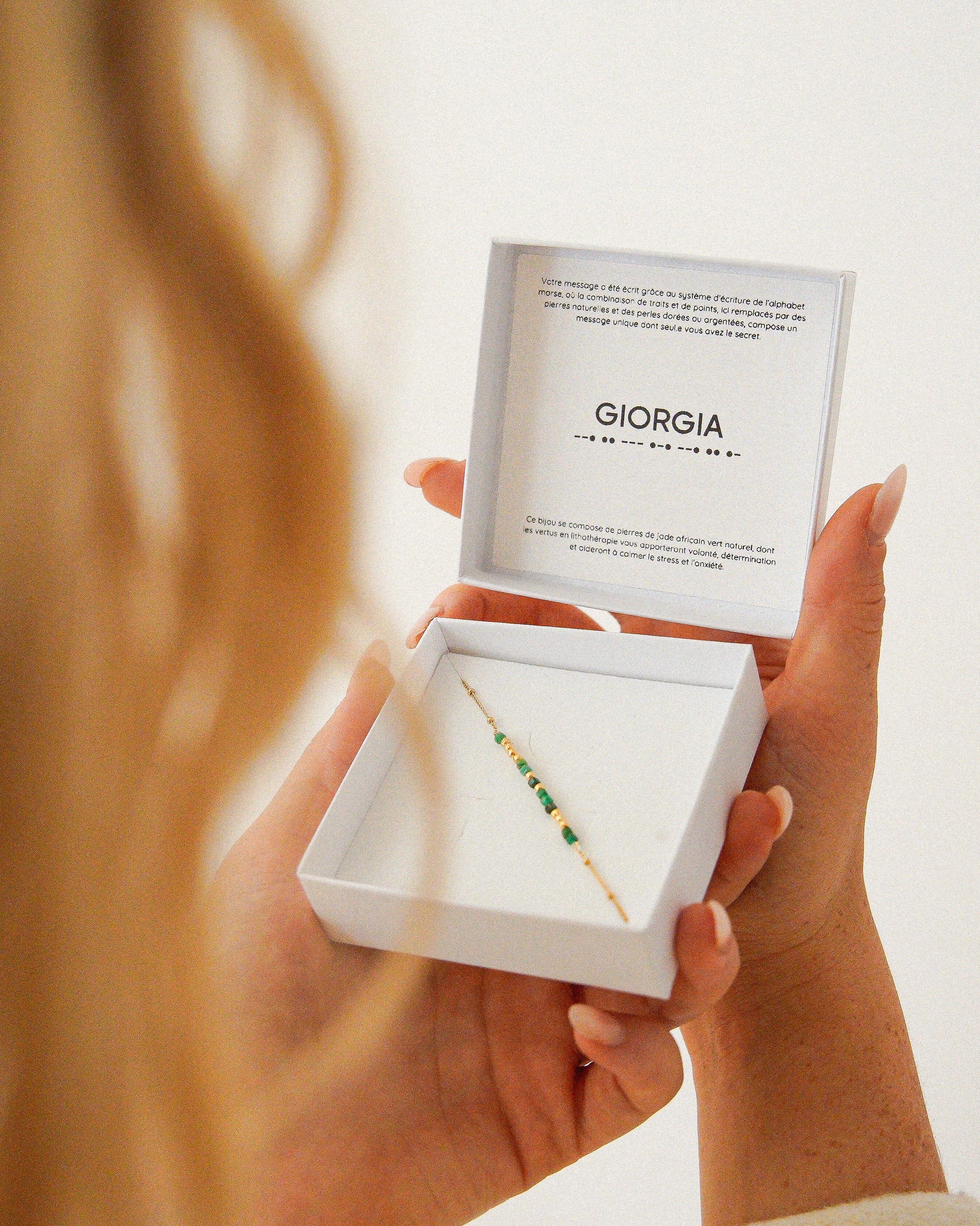 Bijou secret en morse à personnaliser