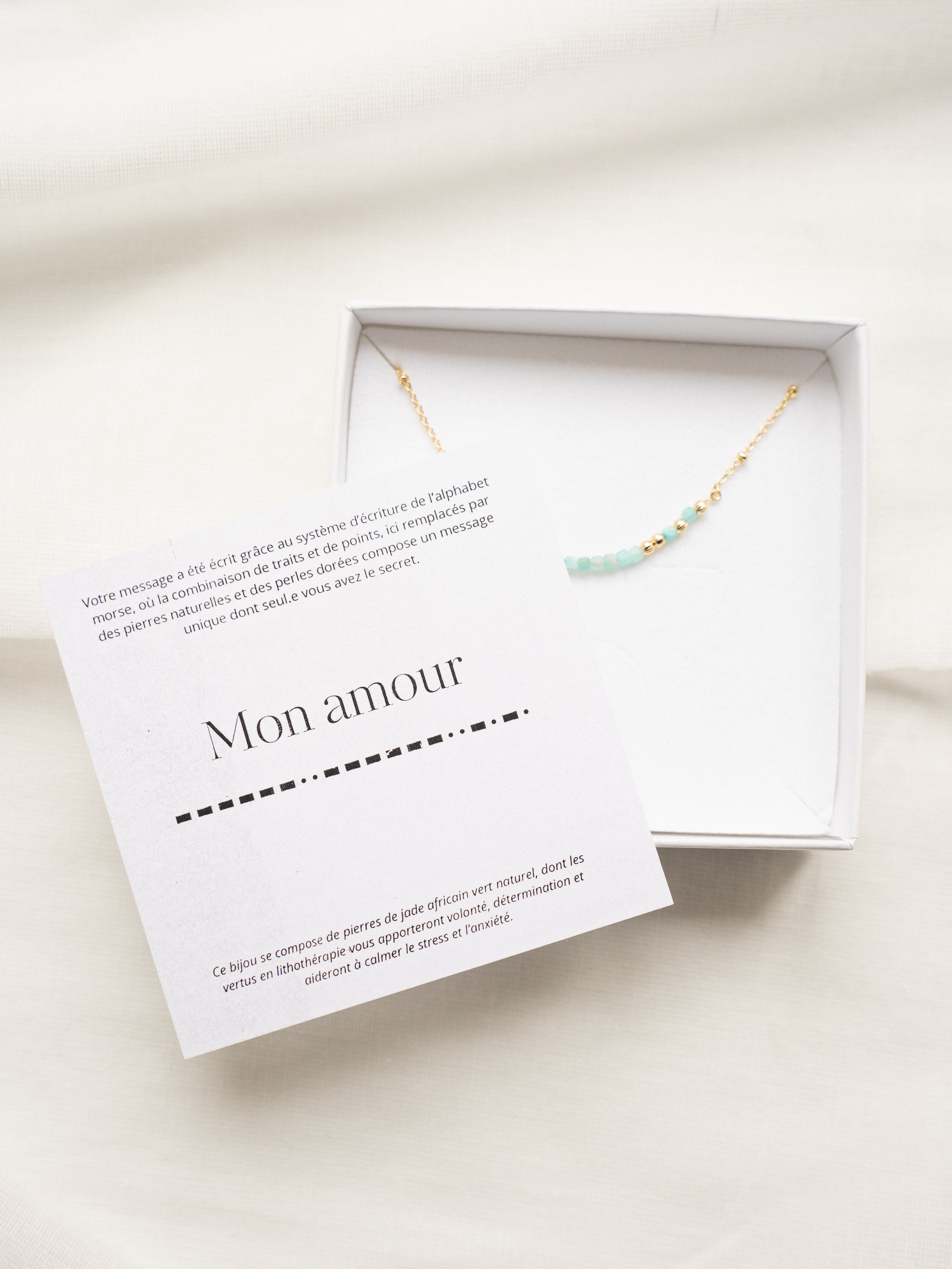 Bijou morse "Mon amour"