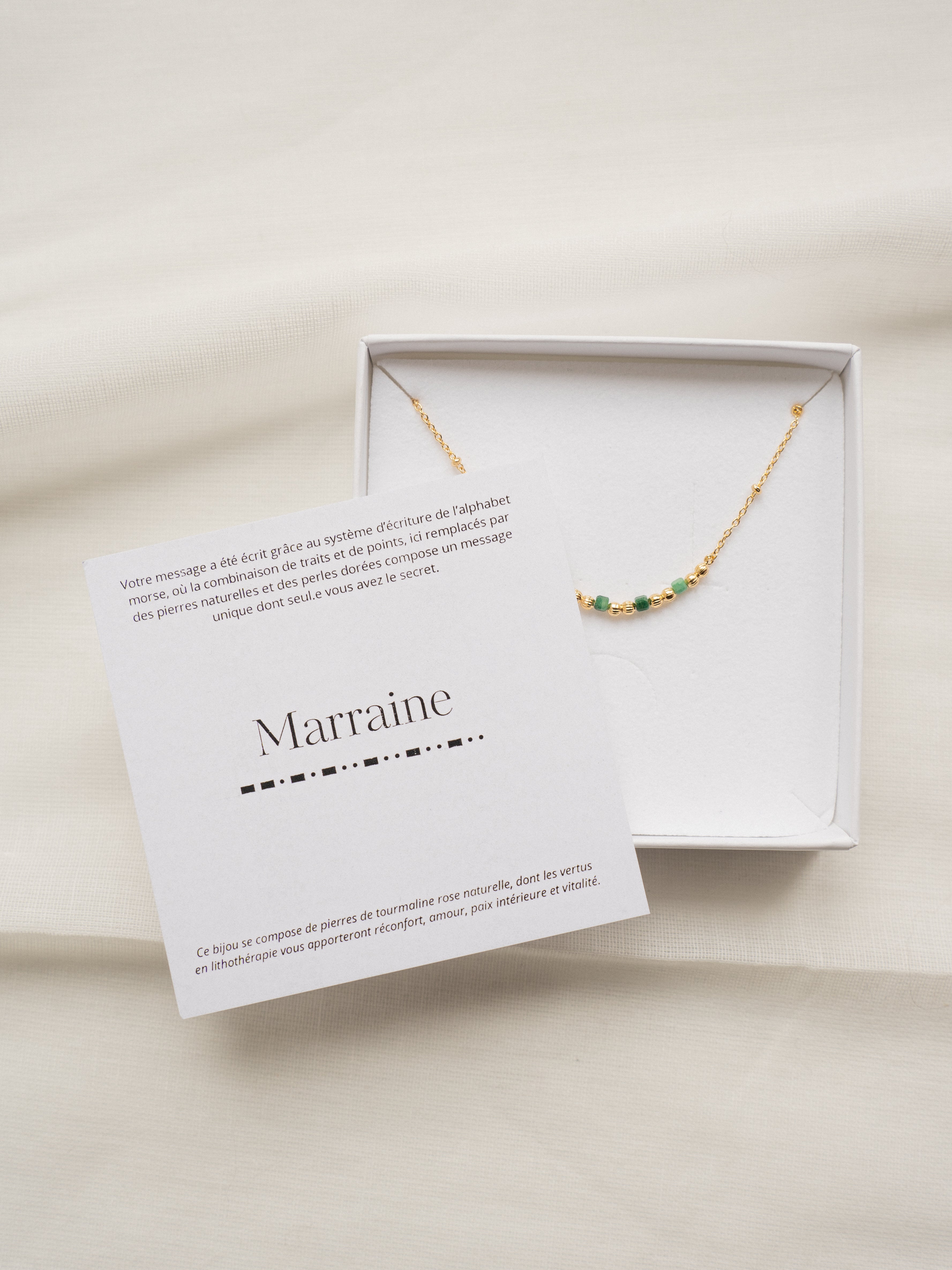 Bijou morse "Marraine"