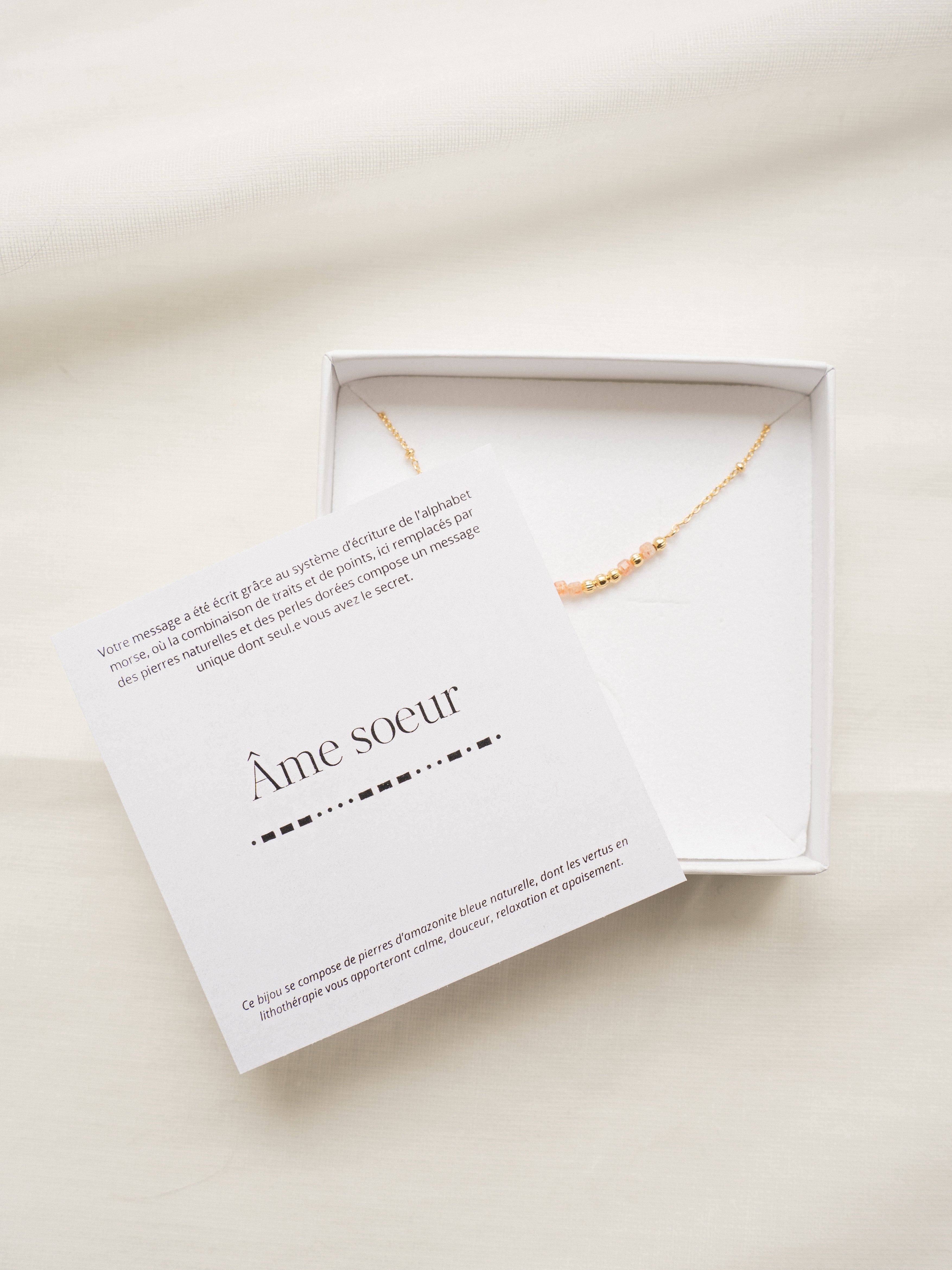 Bijou morse "Âme soeur"