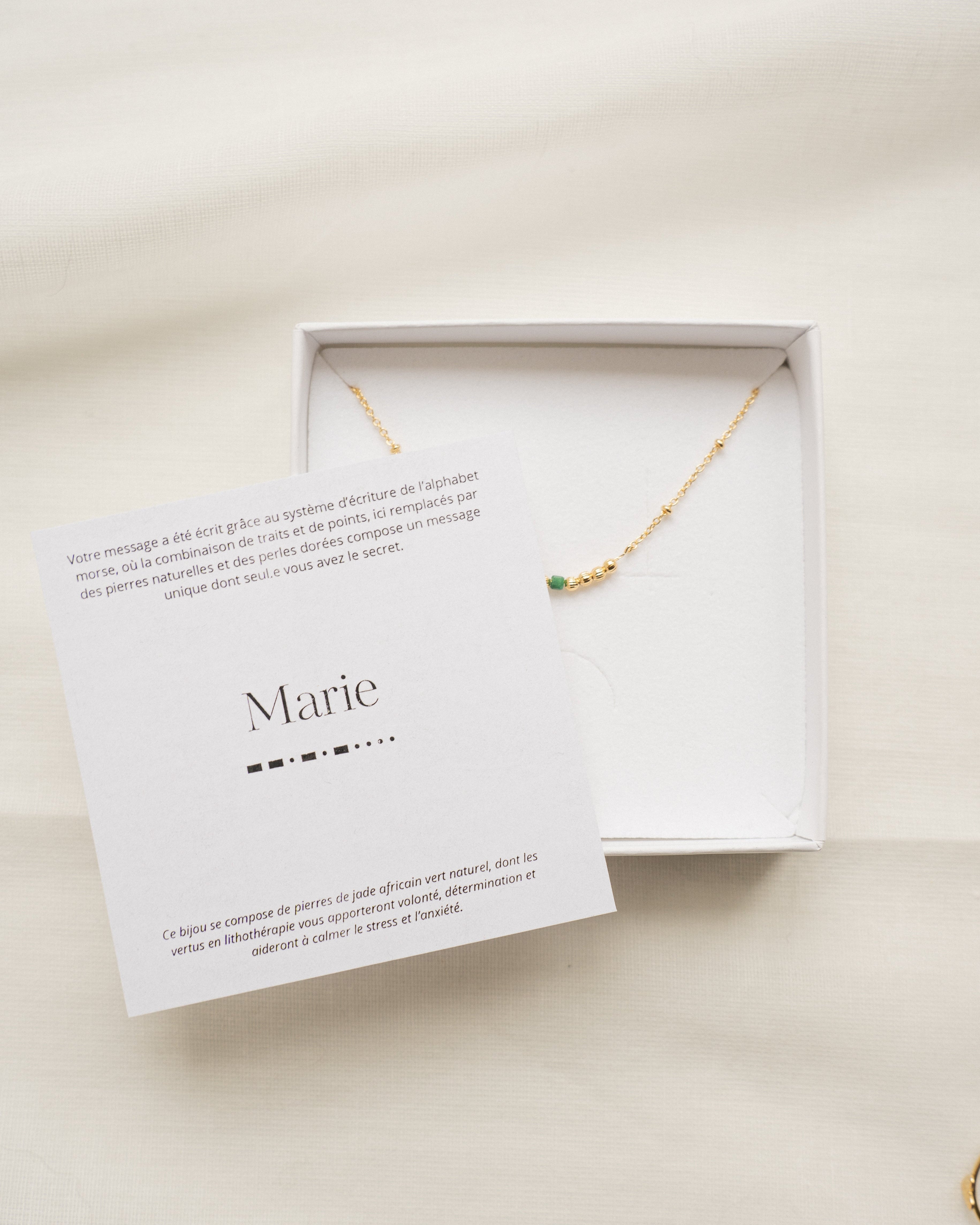 Bijou secret en morse à personnaliser
