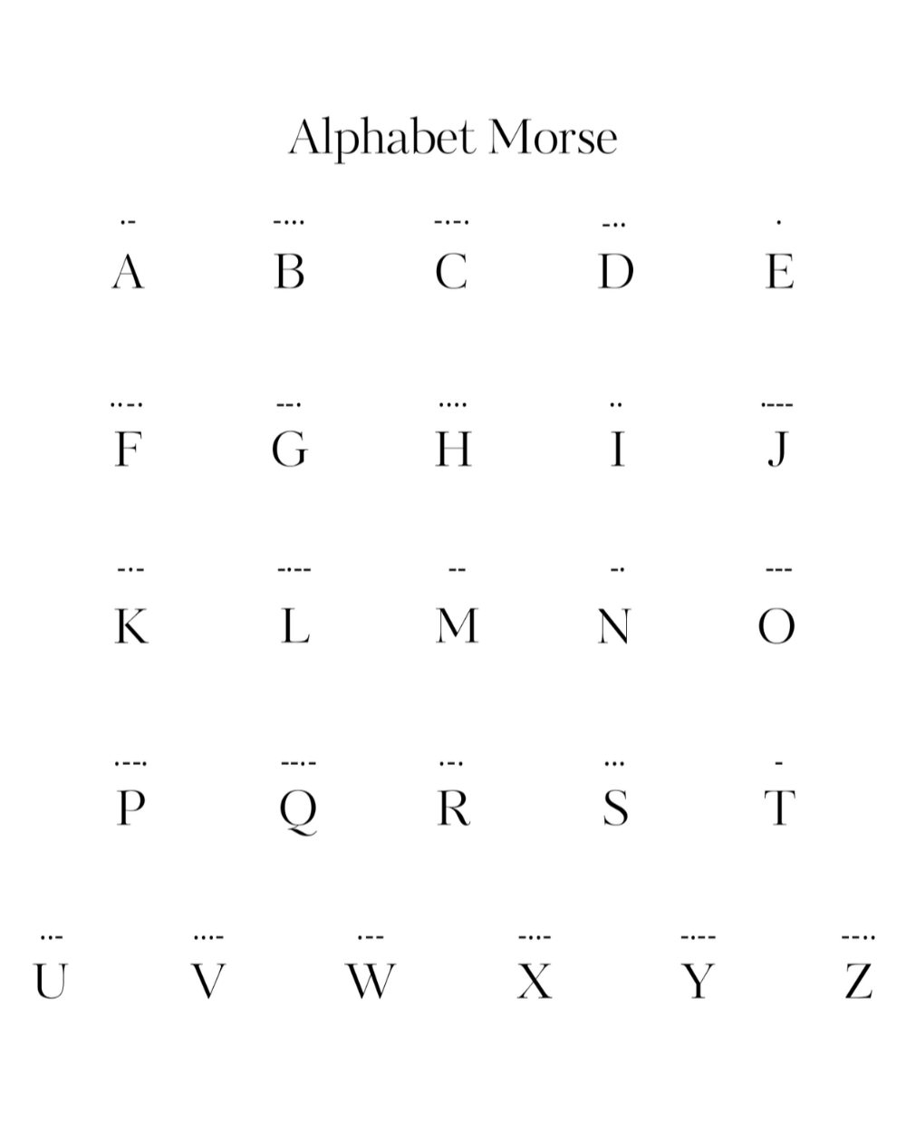 Bijou secret en morse à personnaliser