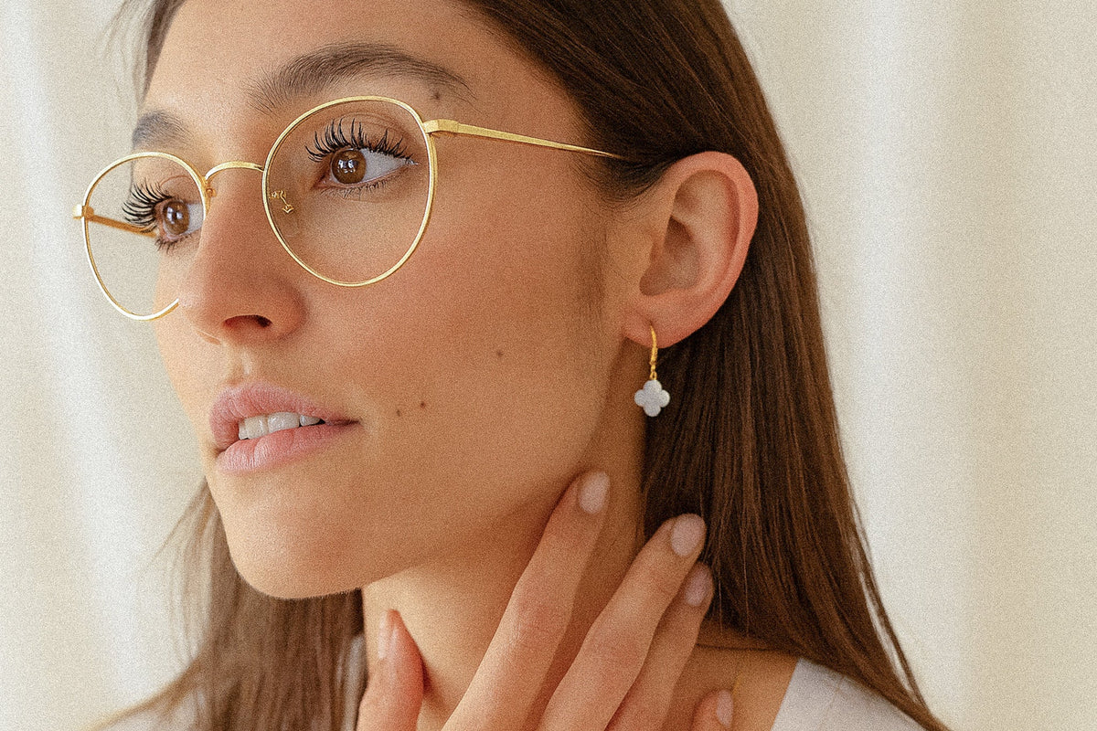 LulinaBoho - Boucles d'oreilles en perles remplies d'or - Boucles d LulinaBoho - Boucles d'oreilles en perles remplies d'or - Boucles d