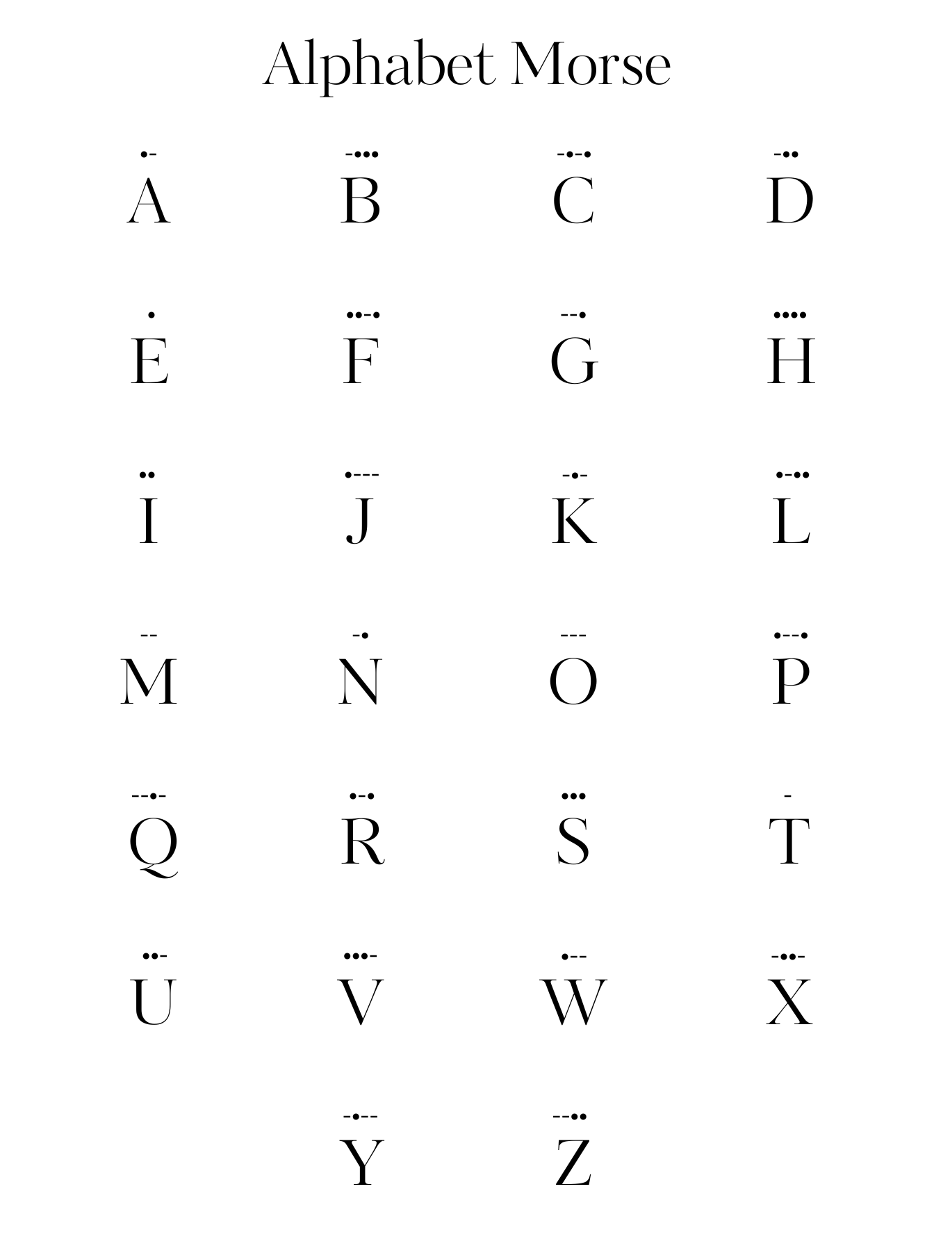 Bijou secret en morse à personnaliser